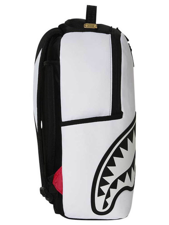 Sprayground Ученическа Раница за Гимназия с Джоб за Бутилка Раница Shark Central Black White Stencil 29.2 x 15.2 x 45.7см