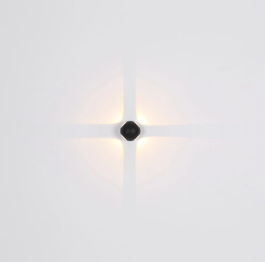 Globo Lighting Wall-Mounted Outdoor Ceiling Light LED IP54 4.5W with Warm White Light
