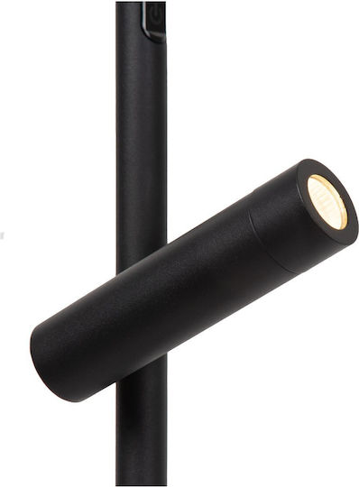 Lucide Lightning Ortolan LED Φωτιστικό Δαπέδου με Ρυθμιζόμενο Λευκό Φως Μαύρο
