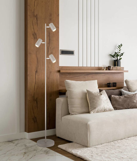 Globo Lighting Robby Φωτιστικό Δαπέδου Υ154εκ. με Ντουί για Λαμπτήρα GU10 Μπεζ
