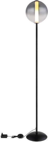 Globo Lighting LED Floor Lamp H152cm with Warm White Light 1961lm Black
