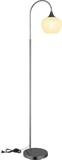 Globo Lighting Floor Lamp H150xW39cm. with Socket for Bulb E27 Transparent