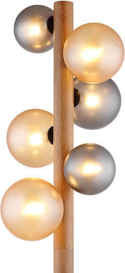 Globo Lighting Подова лампа В150см. с цокъл за крушка G9 Черна