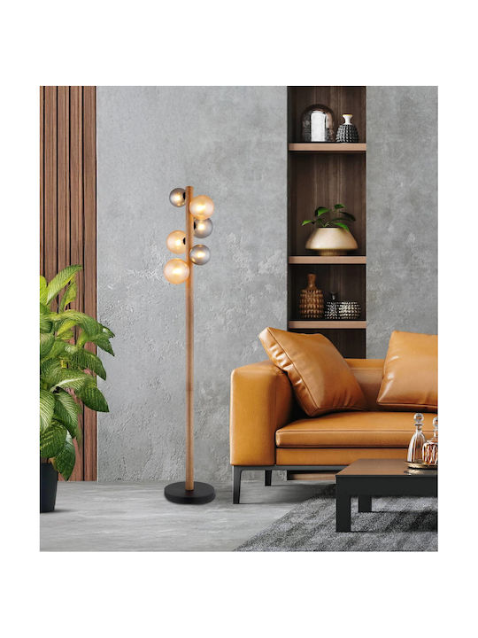 Globo Lighting Подова лампа В150см. с цокъл за крушка G9 Черна
