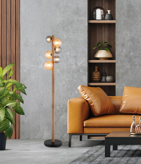 Globo Lighting Подова лампа В150см. с цокъл за крушка G9 Черна