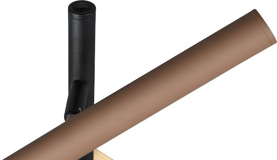 Trio Lighting Fiato LED Φωτιστικό Δαπέδου Υ150xΜ23εκ. με Ρυθμιζόμενο Λευκό Φως 400lm Μαύρο