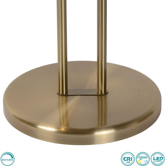 Lucide Lightning LED Floor Lamp H180xW25.4cm. with Warm White Light 1600lm Gold