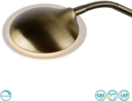 Lucide Lightning LED Floor Lamp H180xW25.4cm. with Warm White Light 1600lm Gold