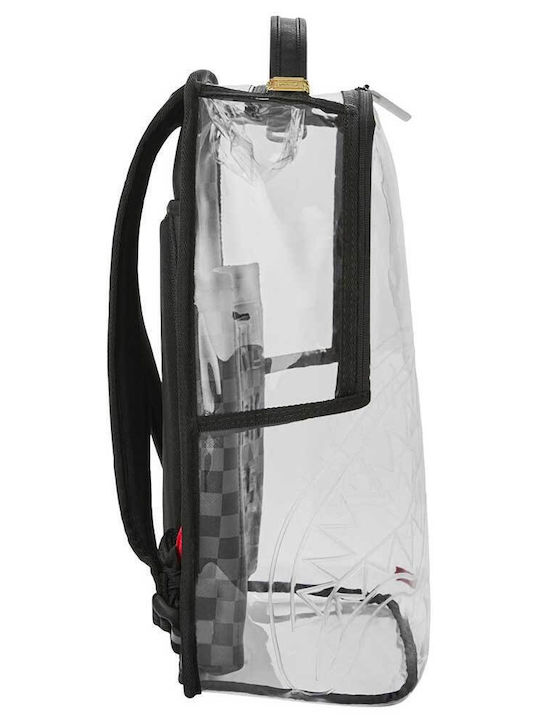 Sprayground Ghiozdan De Spate Pentru Școala Gimnazială - Liceu Cu Husă Pentru Sticlă De Apă Rucsac Clear Hidden Message Clear 29.2 x 15.2 x 45.7εκ