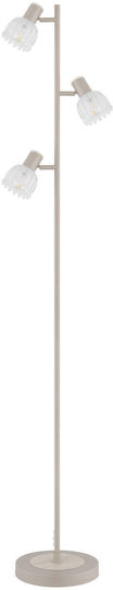 Globo Lighting Φωτιστικό Δαπέδου Υ154xΜ28εκ. με Ντουί για Λαμπτήρα E14 Μπεζ