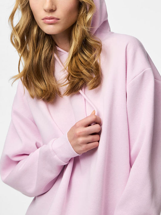 Damen Sweatshirt mit Kapuze Rosa