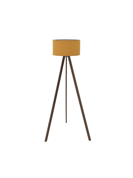 Click Floor Lamp H145xW38cm. with Socket for Bulb E27 Yellow