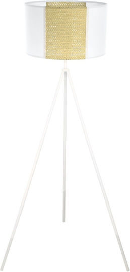 Eglo Arnhem Floor Lamp H151xW44cm. with Socket for Bulb E27 White