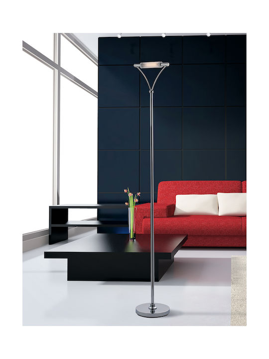 Fan Europe ET Lampa de podea Î181xL29cm. cu Soclu pentru Bec null Argintiu