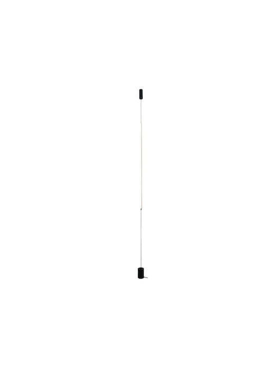 Sun Light LED Floor Lamp H300xW6cm. with Adjustable White Light 1012lm Black
