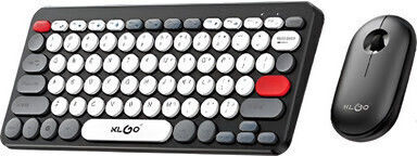 KLGO JP-3 Kabelloses Gaming-Tastatur- und Maus-Set mit RGB-Beleuchtung und englischer Tastatursprache UK