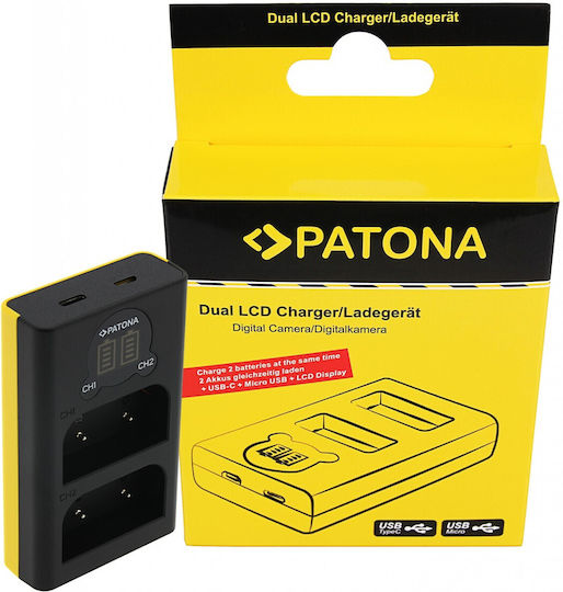 Patona Doppelter Batterieladegerät Usb Kompatibel mit Olympus