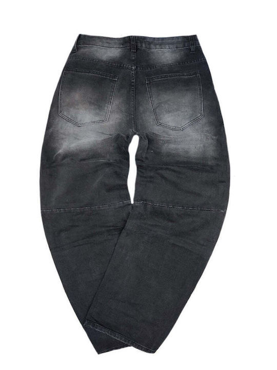 Men's Baggy Black Jeans Pants