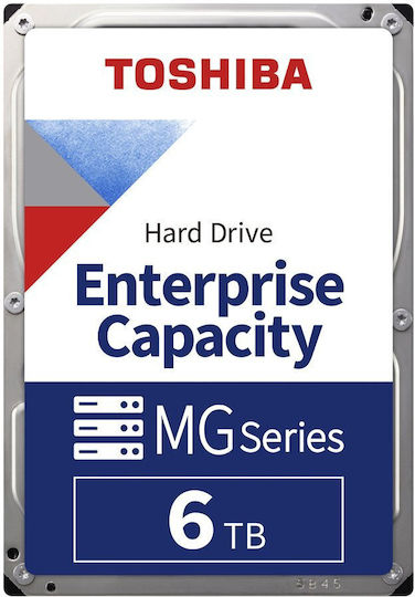 Toshiba Enterprise 6TB HDD Festplatte 3.5" SATA III 7200Umdrehungen pro Minute mit 512MB Cache für Server MG10ADA600E