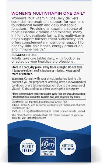 Nordic Naturals Multivitamine pentru Energie, Susținerea Sistemului Imunitar și a Sistemului Nervos 800 UI 108 mg Ginger 60 Comprimate