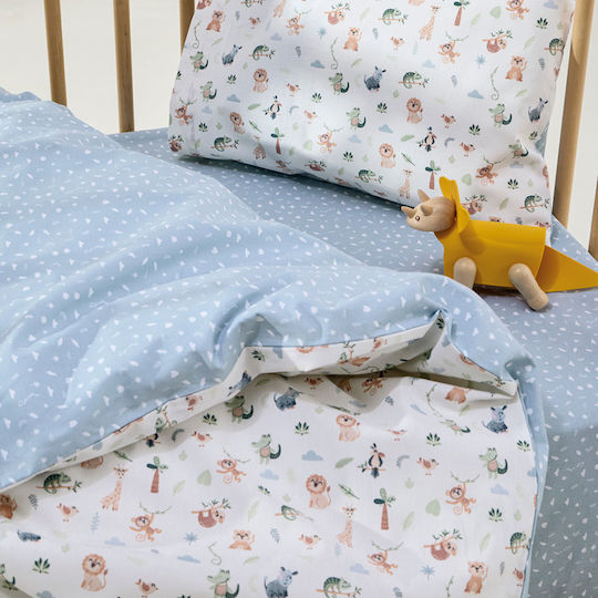 Kentia Baby Bettbezug Set mit Kissenbezug Leontel 100x140cm Kentia Baby Bettbezug Set mit Kissenbezug Leontel 100x140cm