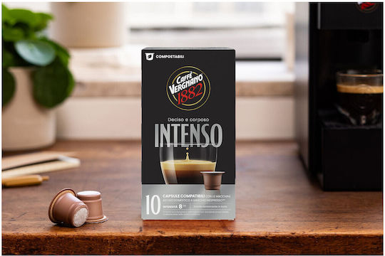 Caffe Vergnano 1882 Espresso Capsules Compatible with Nespresso Machine 10pcs