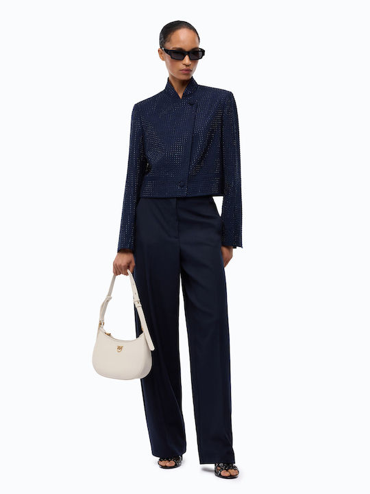 Pinko Short Women's Blue Blazer Pinko Short Women's Blue Blazer