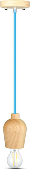 V-TAC Pendant Light Blue with Socket E27
