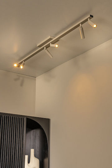 Lucide Lightning Keoni Ceiling & Wall Spot with 6 Lights and G9 Lamp Adapter in Brown Color