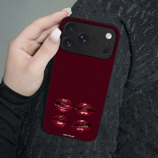 Калъф Sonique Diva Series Vivo Y74s Vivo Y76 5G Червени Устни