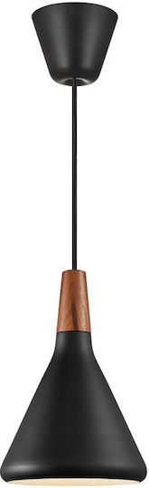 Nordlux Nori Hängelampe Schwarz Glocke mit Fassung E27 18x27x300cm.