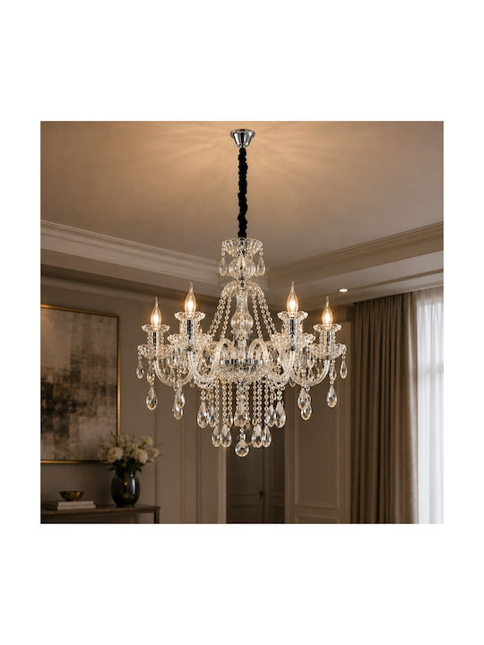 Artekko Chandelier with Crystals Transparent 023-3014