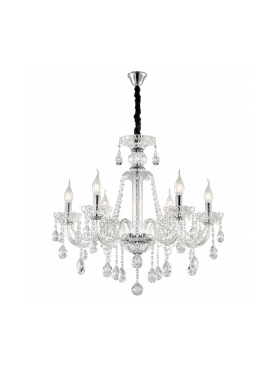 Artekko Kronleuchter mit Kristallen Transparent 023-3021