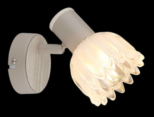Globo Lighting Spot Monospot Cu Bază De Bec E14 În Culoare Bej