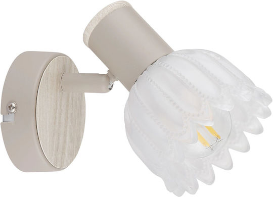 Globo Lighting Spot Monospot Cu Bază De Bec E14 În Culoare Bej Globo Lighting Spot Monospot Cu Bază De Bec E14 În Culoare Bej