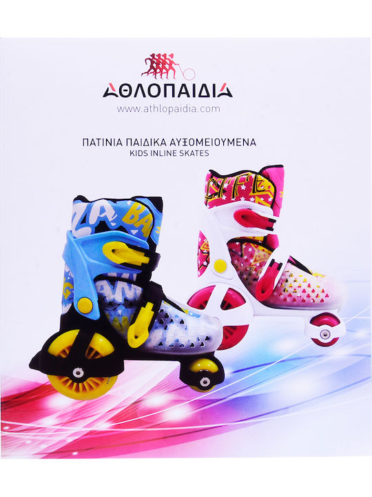 Athlopaidia Quad Регулируеми Ролери Фуксия Детски