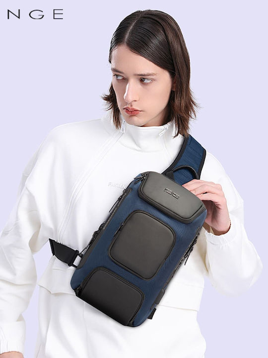 Men's Shoulder / Crossbody Bag Blue 7086 Blue