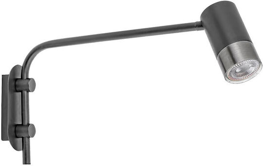 Rabalux Zircon Single Spot with Socket GU10 in Black Color