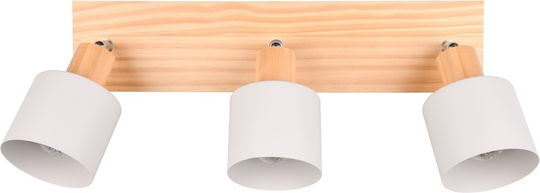 Trio Lighting Triple Spot with Socket GU10 in Gray Color