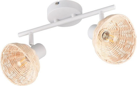 Trio Lighting Calvi Doppel-Spot mit E27 Lampenbirnensockel