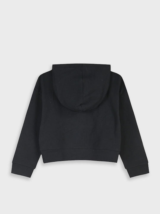Kinder-Sweatshirt Strickjacke mit Kapuze Flieder