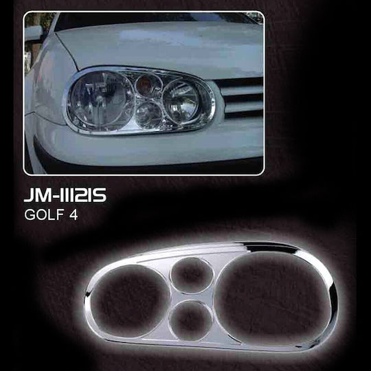 Φαναριων Μασκακια Εμπρος Vw Golf 4 Silver