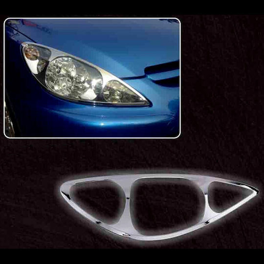 Scheinwerfer Masken Vorderseite Peugeot 307 03 Silber