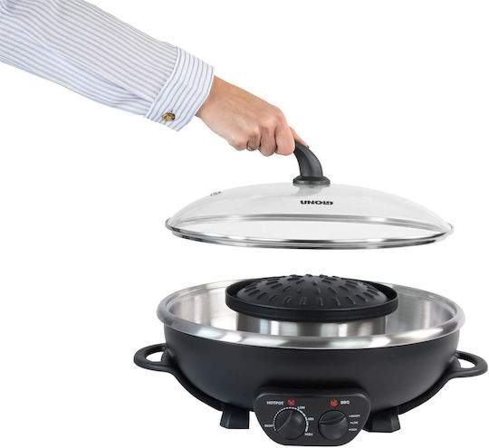 Unold Vas Pentru Fondue Electric Din Oțel Inoxidabil Gri 45x40x25cm