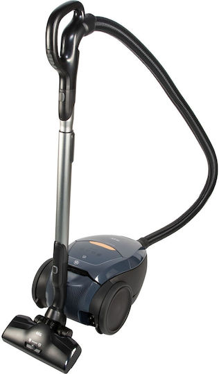 AEG EcoLine / VX8 Vacuum Cleaner 600W Bagged 3.5lt Denim Blue