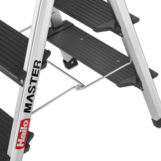 Hailo Aluminium-Leiter mit 2x3 Stufen