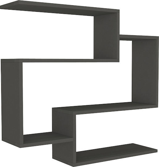 Wandregal Anthracit 90x22x82cm