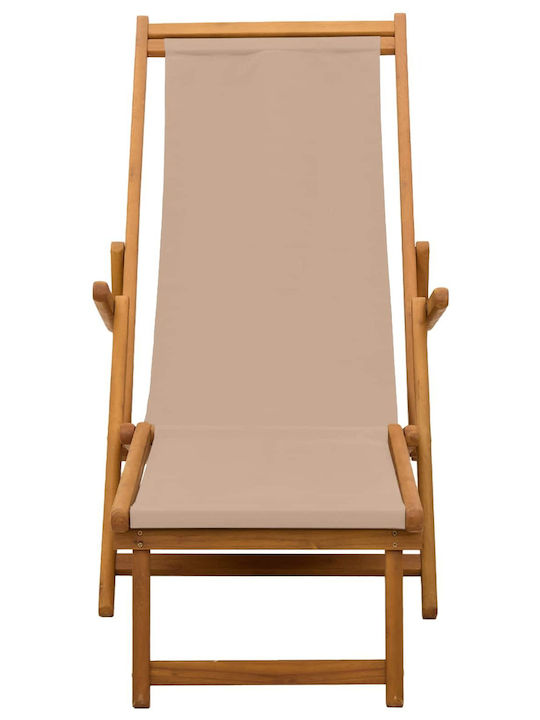 Doppelter Hölzerner Garten- und Pool-Liegestuhl Braune 195x61x95cm
