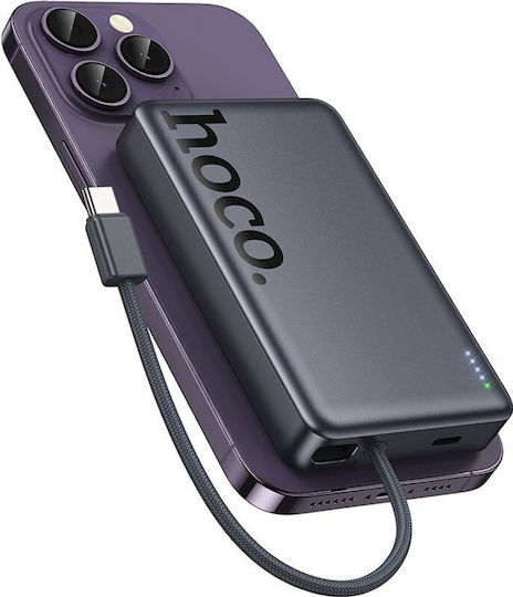 Hoco Q44 MagSafe Външна батерия 10000mAh 20W Power Delivery / Quick Charge Сив