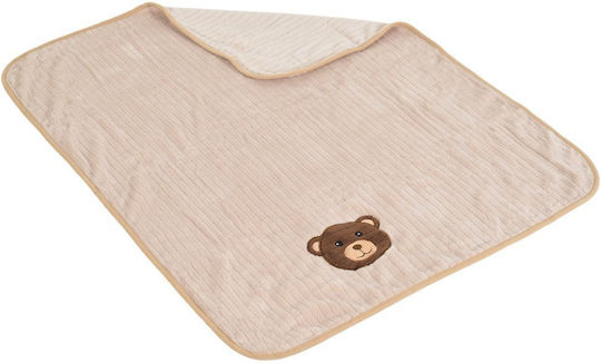 Cangaroo Nursery Swaddling Blanket Beige 90x75cm